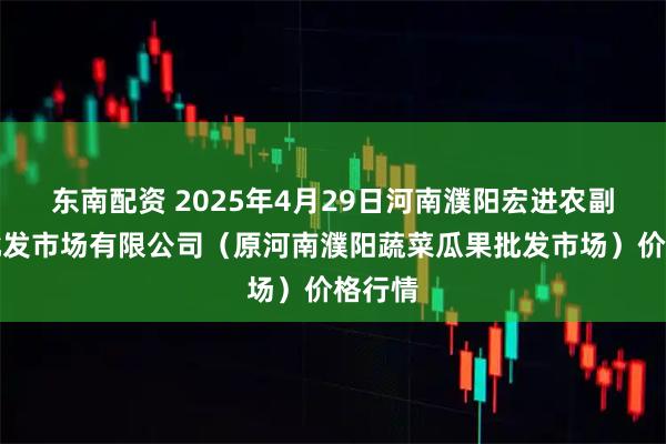 东南配资 2025年4月29日河南濮阳宏进农副产品批发市场有限公司（原河南濮阳蔬菜瓜果批发市场）价格行情