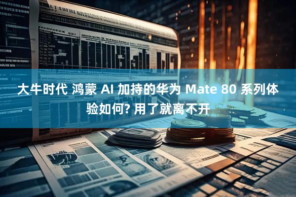 大牛时代 鸿蒙 AI 加持的华为 Mate 80 系列体验如何? 用了就离不开